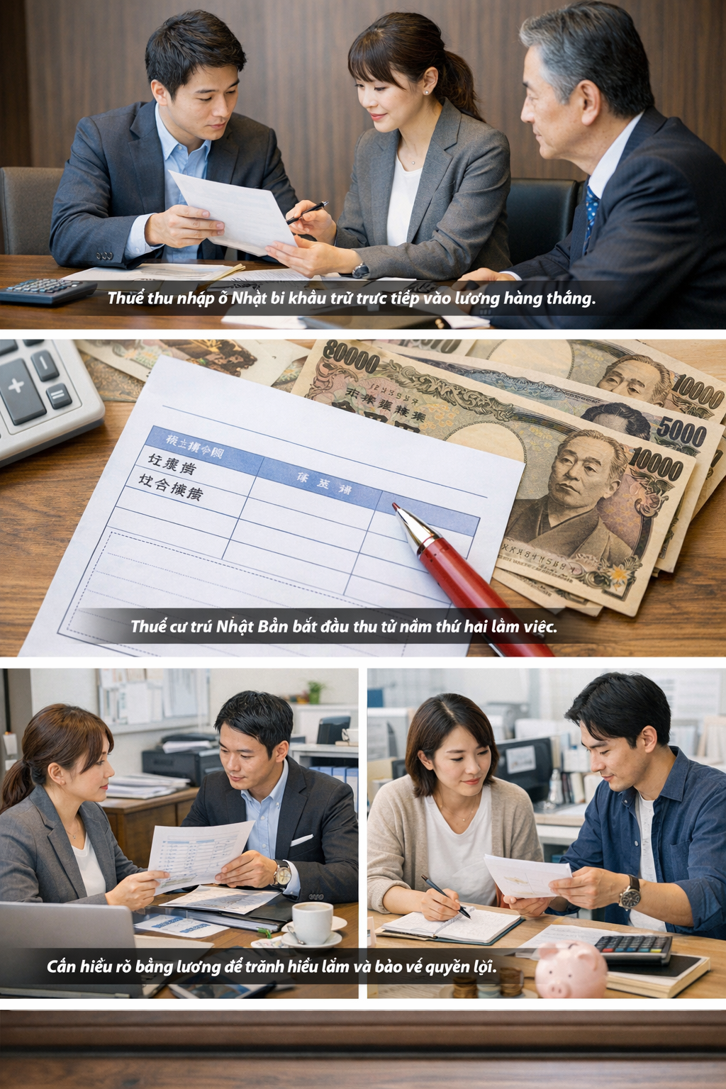 các loại thuế người lao động ở Nhật phải đóng, thuế thu nhập ở Nhật, thuế cư trú Nhật Bản, bảo hiểm xã hội Nhật Bản, bảng lương ở Nhật, chi phí khấu trừ lương Nhật các loại thuế người lao động ở Nhật phải đóng, thuế thu nhập ở Nhật, thuế cư trú Nhật Bản, bảo hiểm xã hội Nhật Bản, bảng lương ở Nhật, chi phí khấu trừ lương Nhật