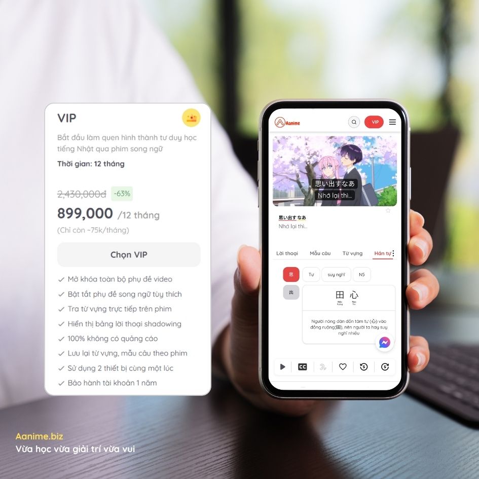 Giá gói học Aanime.biz, Aanime.biz giá bao nhiêu, Mua tài khoản Aanime.biz, Gói học Aanime gồm gì, Aanime có miễn phí không, Đăng ký học Aanime.biz