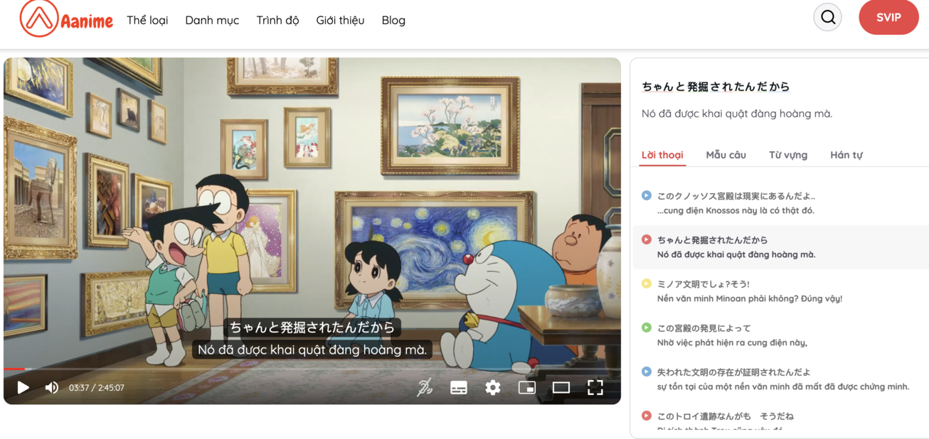 Doraemon, luyện nghe qua phim, học tiếng nhật, luyện nghe tiếng nhật, anime, web phim anime, web anime vietsub, Aanime.tv, anime mới nhất, anime vietsub, phim anime, anime Nhật Bản, anime sub, bộ phim anime, anime hay