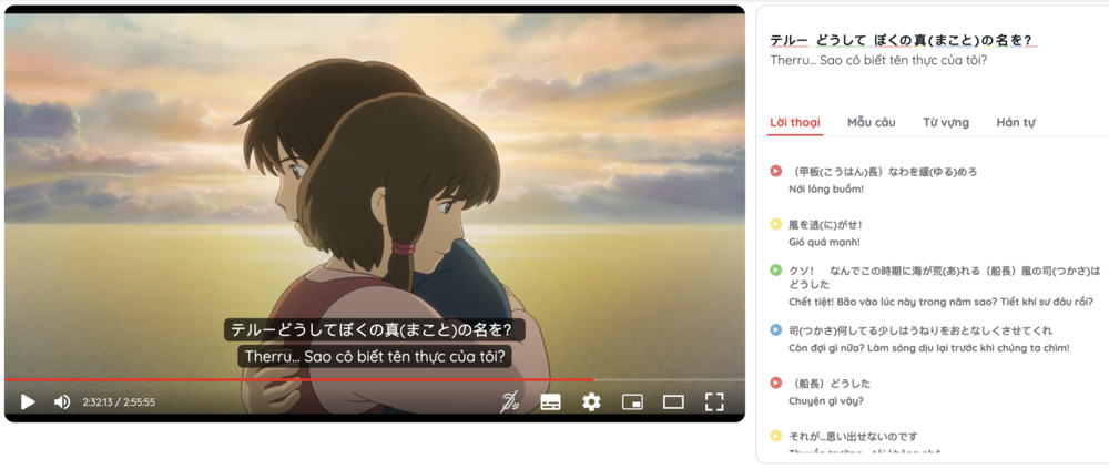 Học giao tiếp tiếng Nhật, tiếng Nhật giao tiếp, học tiếng Nhật qua phim, luyện nghe tiếng Nhật, luyện kaiwa tiếng Nhật, luyện phản xạ giao tiếp, vietsub, song ngữ, anime, phụ đề, hướng dẫn