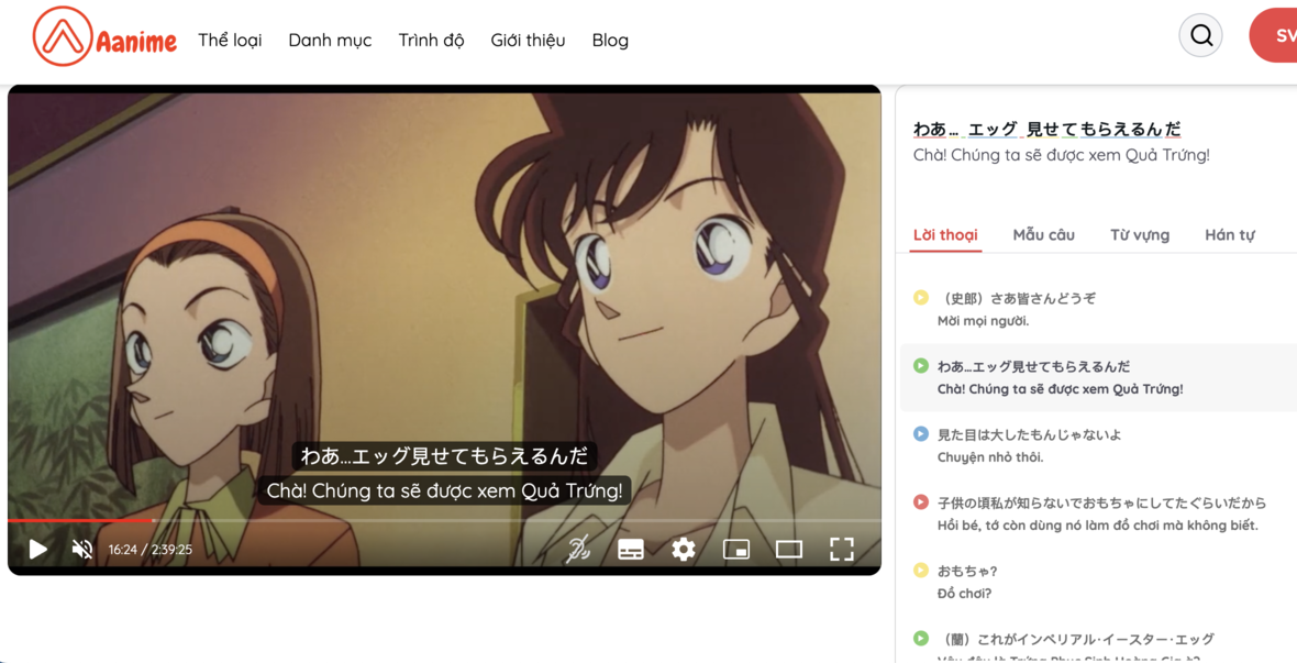 ứng dụng song ngữ, đ&agrave;o tạo nội bộ doanh nghiệp, học tiếng Nhật trong doanh nghiệp, đ&agrave;o tạo tiếng Nhật cho nh&acirc;n vi&ecirc;n, học tiếng Nhật qua phim, nền tảng học tiếng Nhật, Aanime.tv